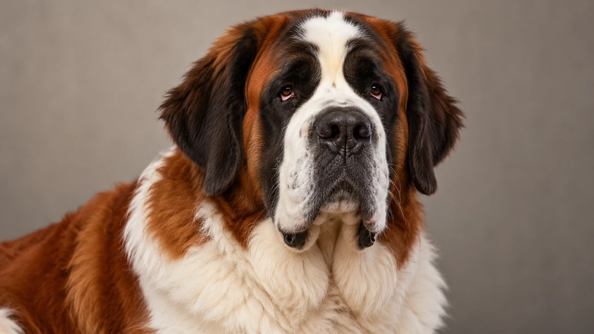 Saint Bernard köpek — yoğun maskeli renk