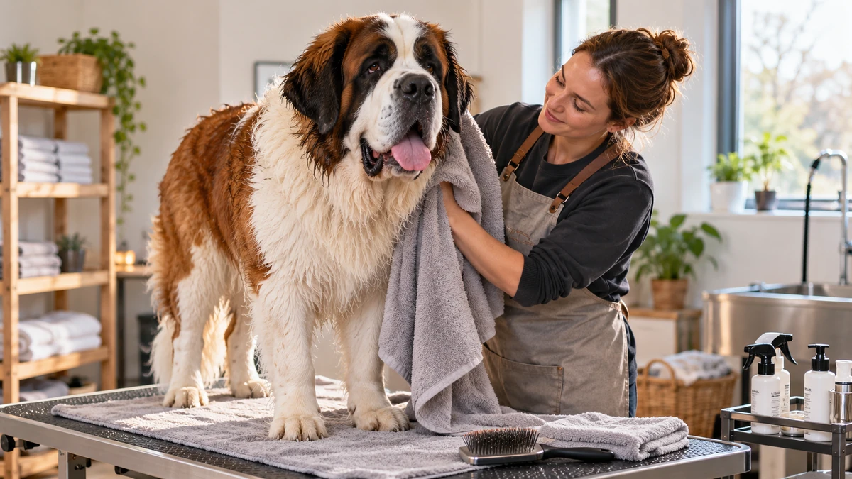 Saint Bernard köpek — bakım ve tımar